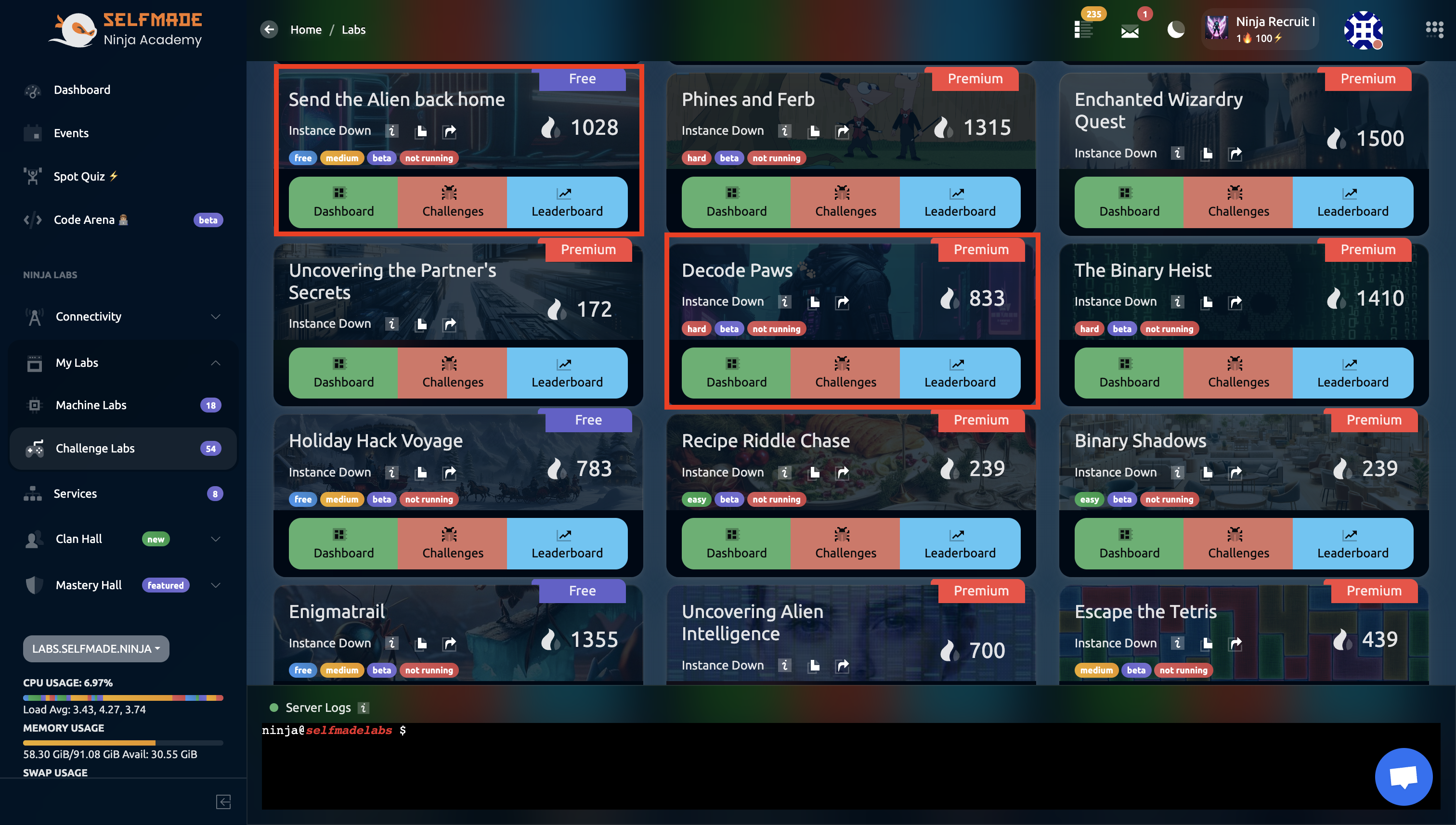 Challenge Types