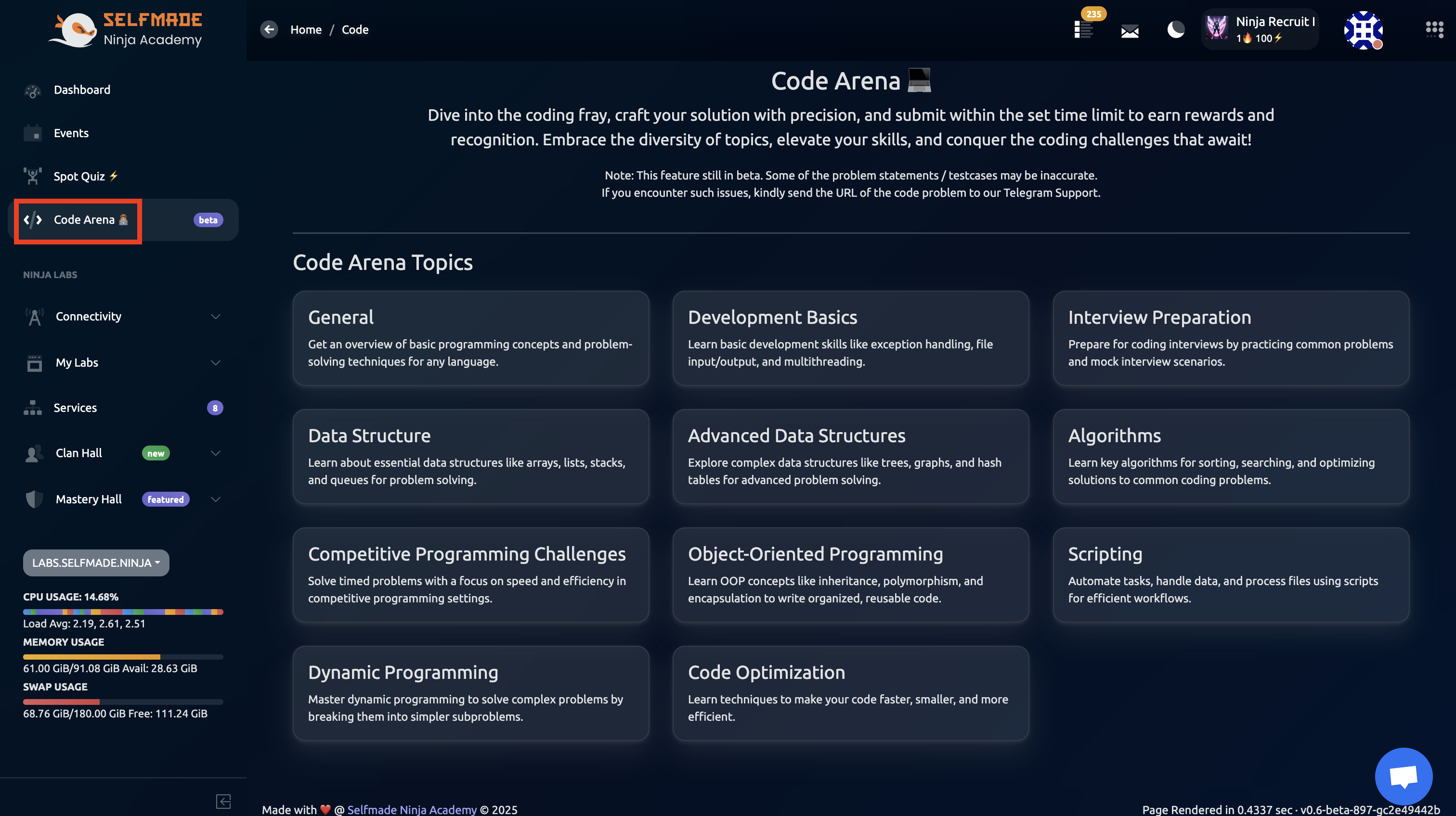 Available Challenge Topics