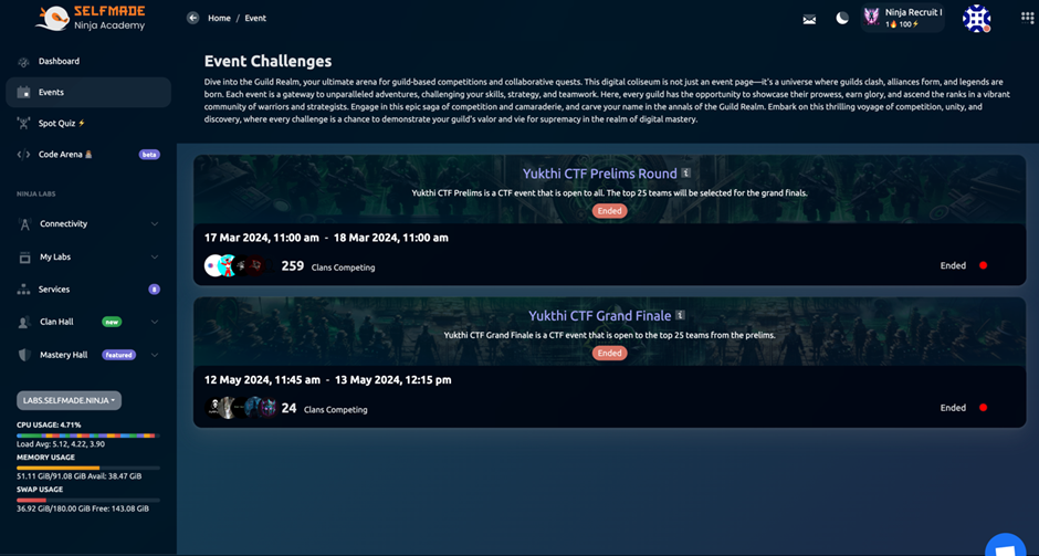 Events Interface