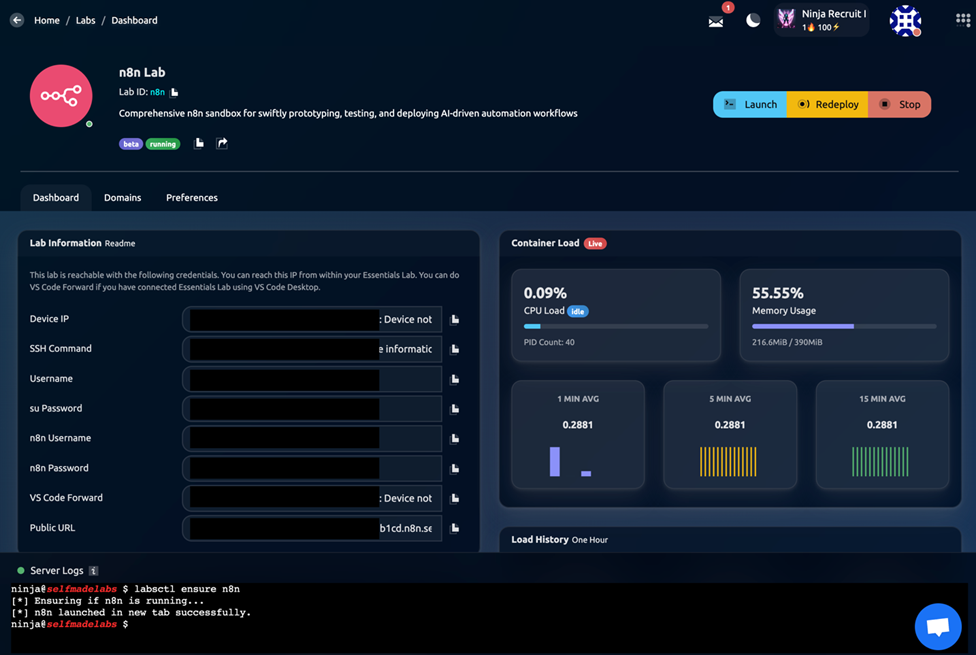 n8n Lab Deployment