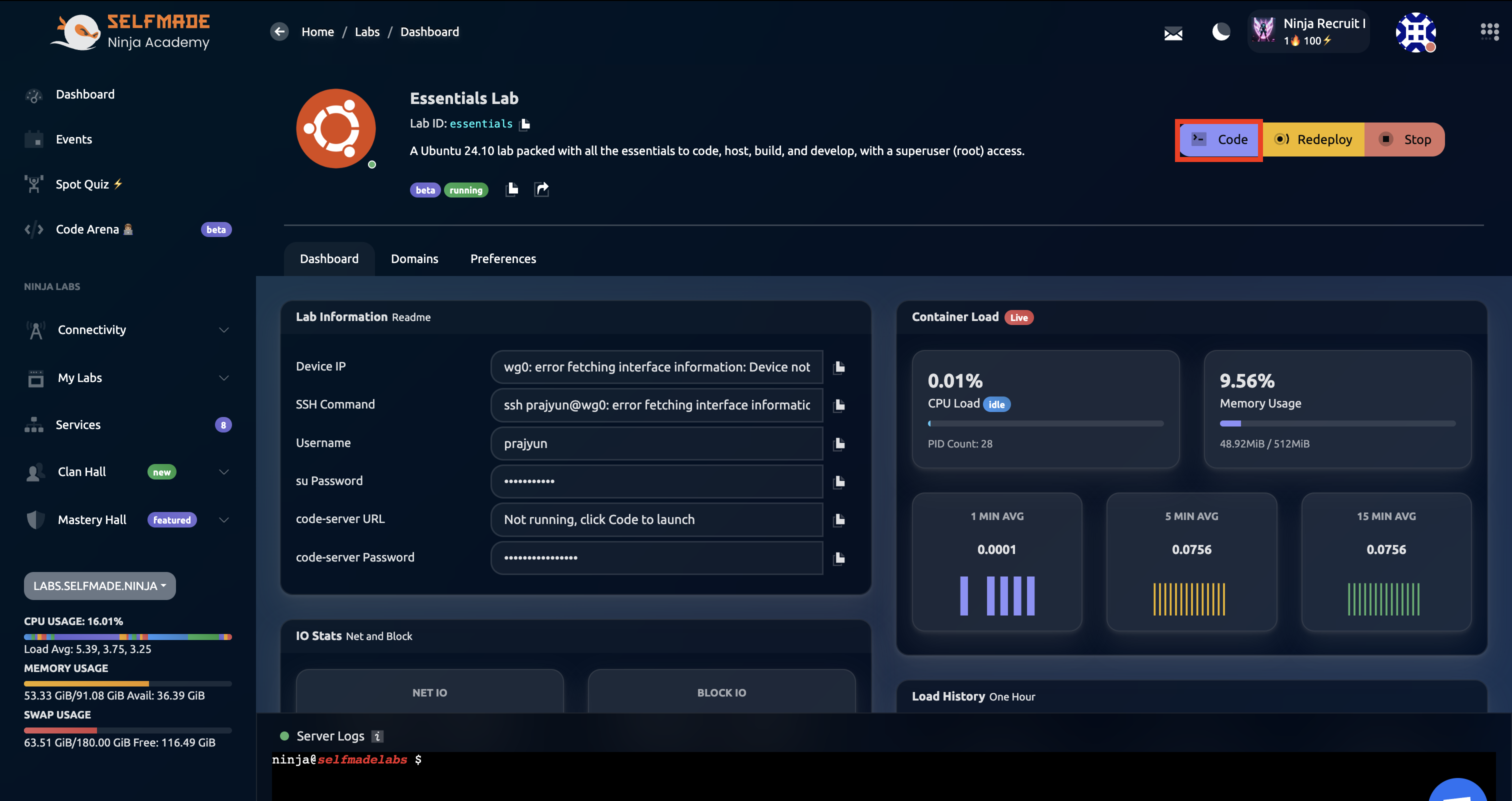 Code Access