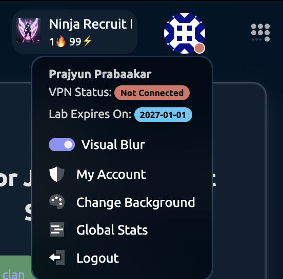 Profile Section Interface