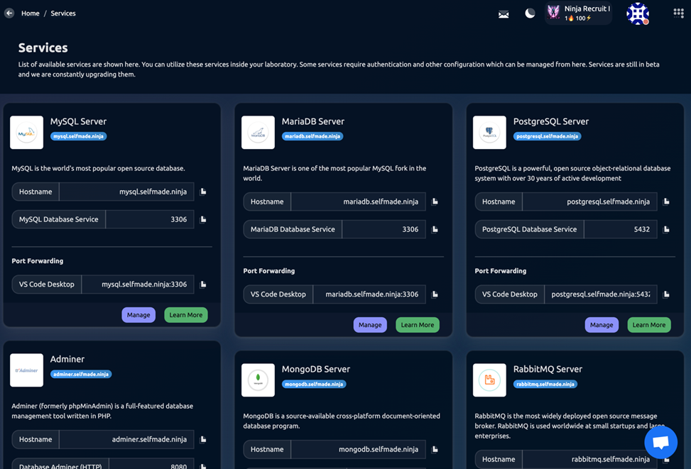 Services Interface